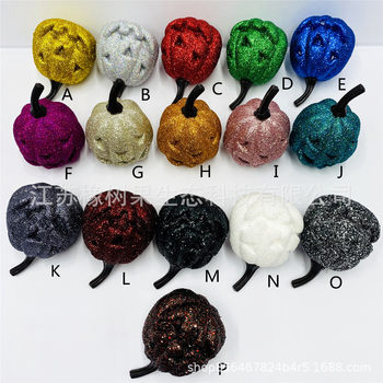 Cross-border new Halloween pumpkin foam pumpkin gold powder powder effect Halloween decoration props ornaments