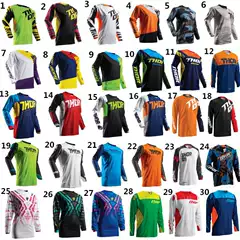 Versatile and Popular Off-Road Motorcycle Clothing, European and American Sizes, Summer Long-Sleeve T-Shirt Top, Hooded, Printed Logo, Breathable