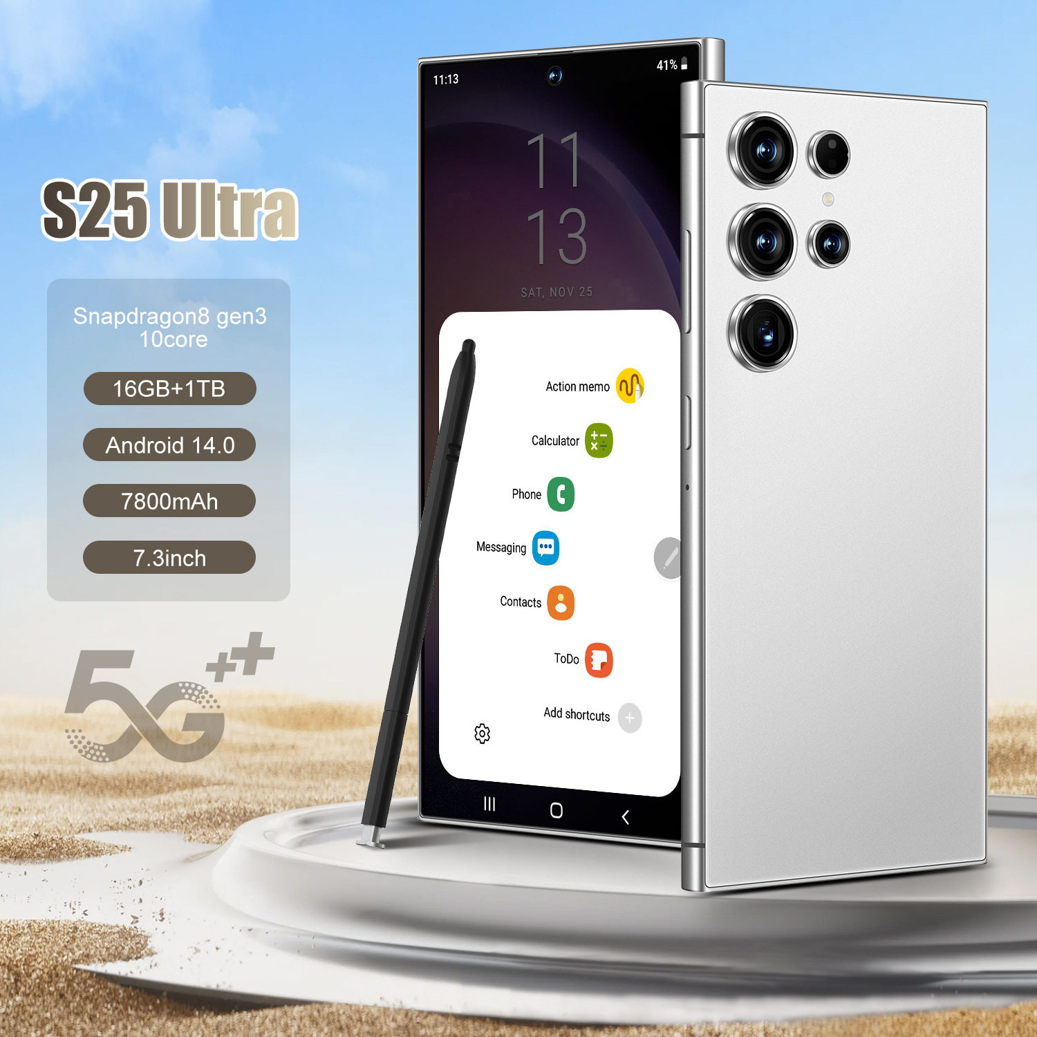 新款现货S25 Ultra跨境手机全球版4G16+1TB 高端6.8寸八核安卓14