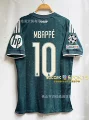 2627 real madrid away custom jersey #10 with champions league armband