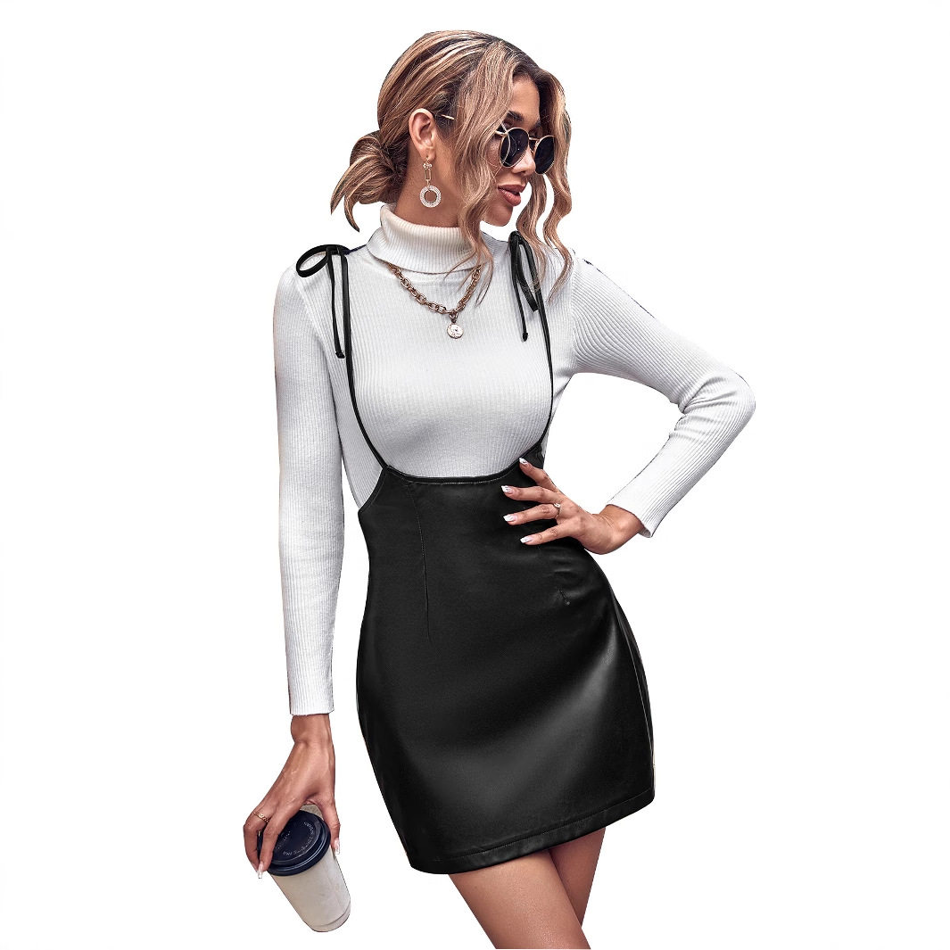 Elegant Womens Suspender Midi Skirt Chic Design Comfortable Fit Versatile Style Perfect for Casual or Formal
