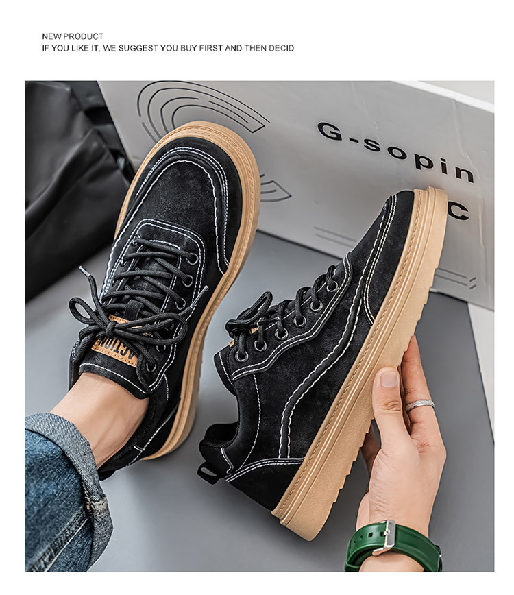 Men's Shoes 2025 Autumn New Men's Breathable Trbottomy Shoes Trbottomy Easiest for Match Thick-Soled Sports Shoes Casual Sneakers Leather Shoes 17 O1CN01nT4T2X1IneVSMLV1K !!2215987860938 0 cib