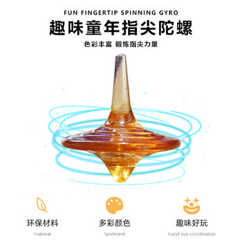 Carefully Selected Kidsren's Toys, Creative New Fingertip Spinning Top, Transparent Material, Educational Nostalgic Student Toy