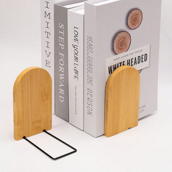 Bamboo Bookend Creative Wooden Bookend Student Bookend Storage Bookshelf Cute Bookend Wholesale