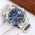 Blue plate diamond engraved silver needle-log