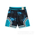 C2414 tie-dye black with lake blue