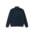 Half zipper navy white label
