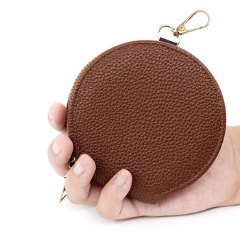 New Hangable Portable Small Round Headset Change Key Multi-function Storage Bag Fashion Gift Bag Multi-color