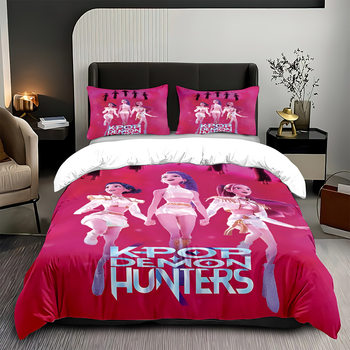 Cross-Border Witch Hunt Group Quilt Cover Three-Piece Customized Digital Printing Kit Brushed Pillowcase Quilt Cover Temu Amazon