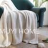 Ins Scandinavian Style Sofa Blanket Office Nap Blanket Tassel Knitted Ball Wool Casual Air Conditioning Small Blanket