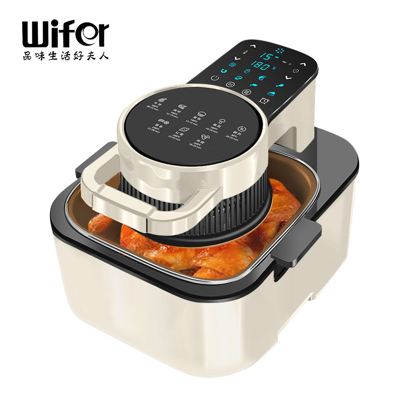 新款可视空气炸锅家用智能大容量9L自动智能能烤箱薯条一体机