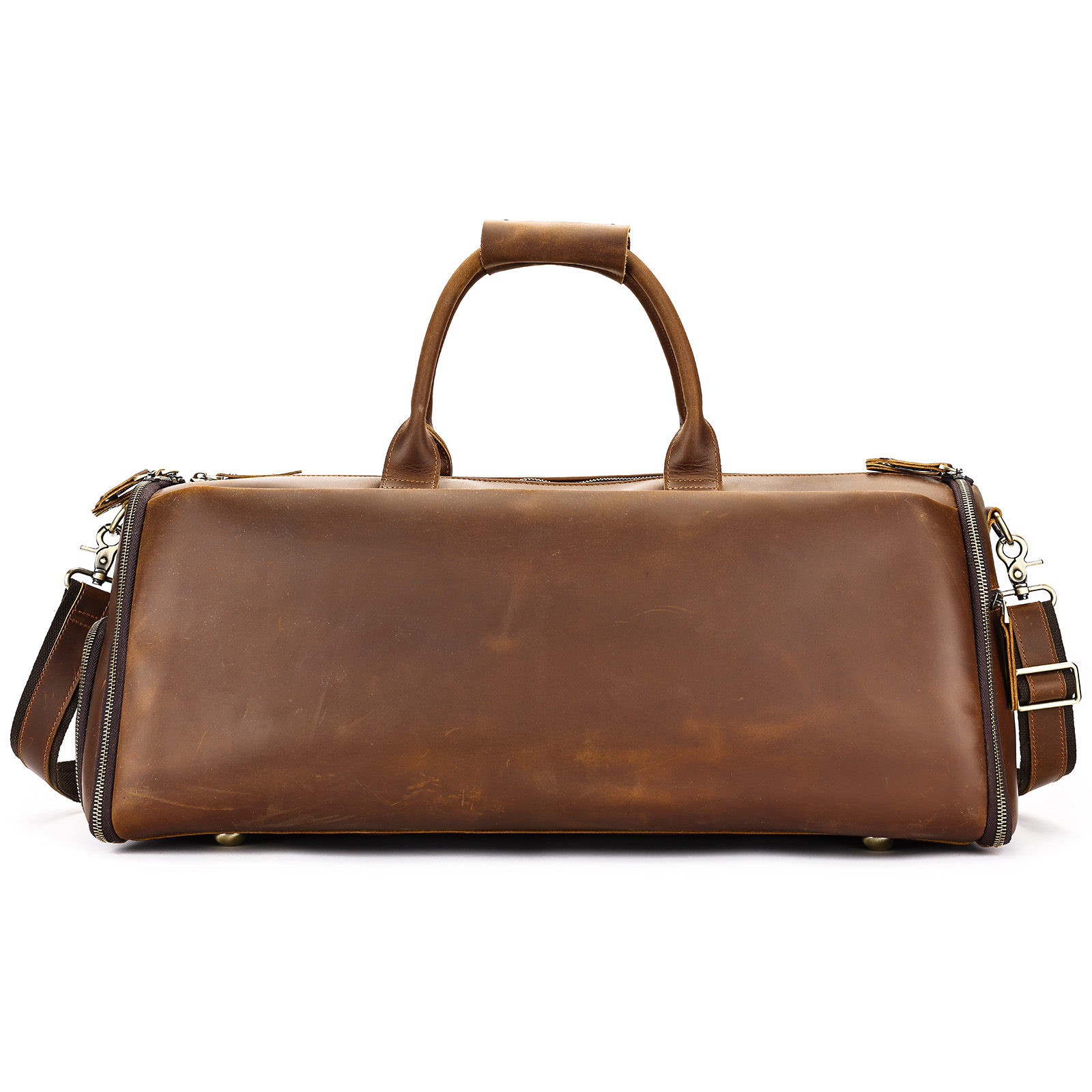 4026 Brown Coffee Crazy Horse Skin (Túi phù hợp)