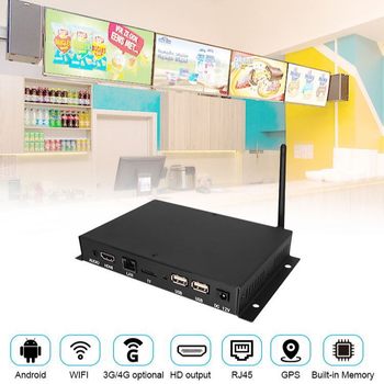 Hd Advertising Player Playback Box Multimedia Remote Information Release Terminal Smart Android Network Player