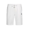 White shorts green logo
