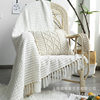 White Blanket Chenille Knitted Blanket Casual Shawl Cover Blanket Sofa Blanket Blanket Homestay Bed End Blanket