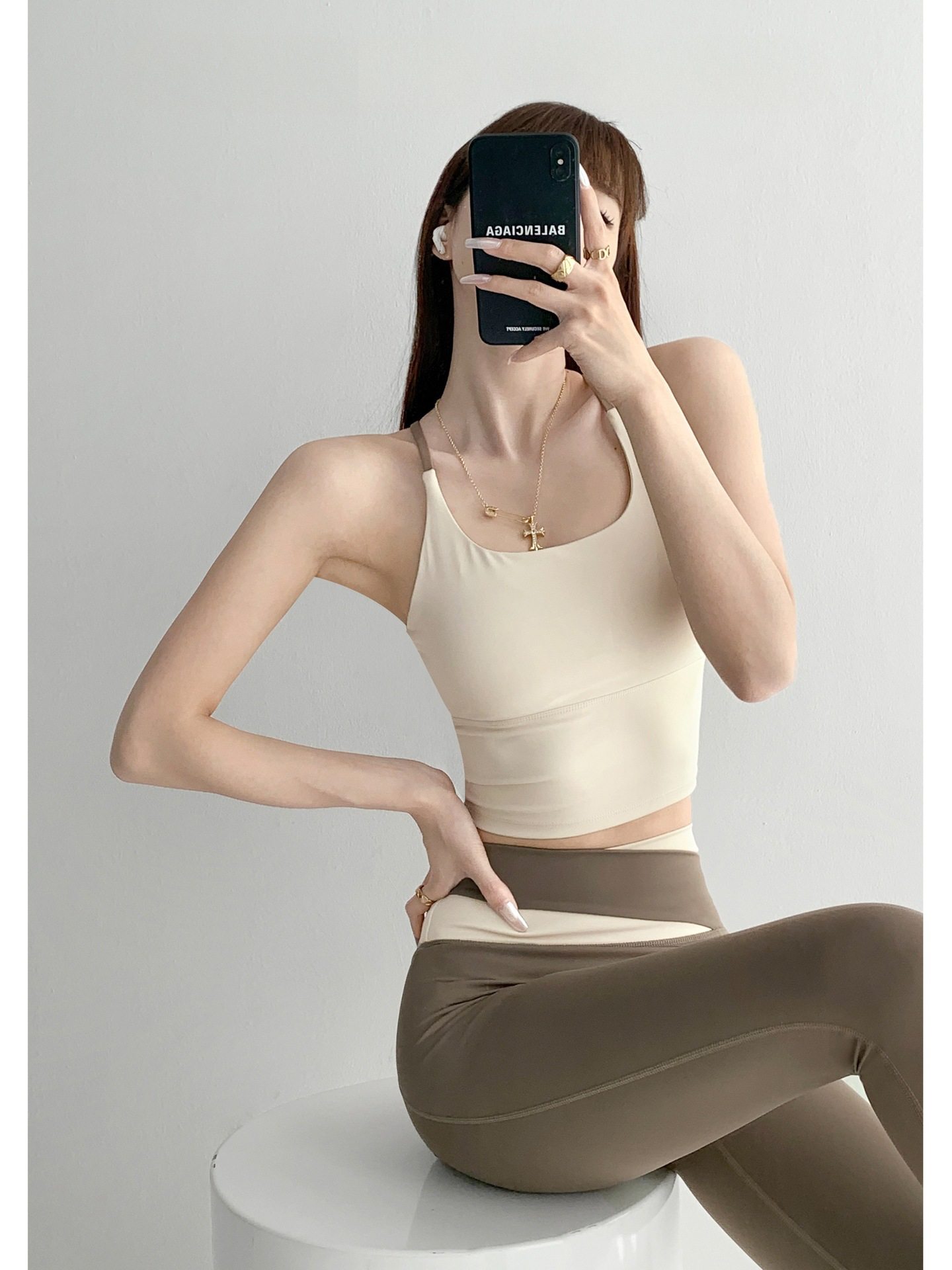 Sports Bra Women's Bubble Wrap Anti-Sagging Running Vest Top Fitness Wear Quick-Drying Yoga Wear Bra Bra