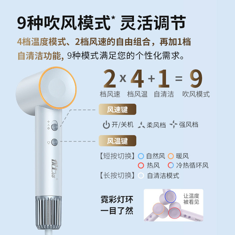Youshi New Hair Dryer Home Dormitory High Wind High Speed Hair Dryer Portable Quick Drying Hair Dryer Wholesale