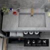 Balcony Integrated Washing Machine Cabinet Combination Light Luxury Rock Board Bathroom Cabinet Toilet Sink Sink Sink Cabinet