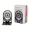 Creative Hollow Sun Bookend Craft Student Desk Storage Bookend L-Shaped Iron Hollow Bookend