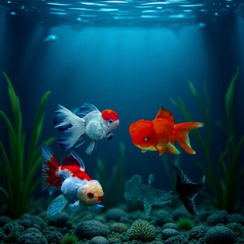 Cold-Water Small Goldfish Fry, Live Fish, Red-Topped Goldfish, Blue Goldfish, Pearl Goldfish, Ornamental Fish, Cold-Water Fish, Aquarium Pets