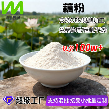 Source Manufacturer Uses Lotus Root Powder, Pure Lotus Root Starch, Wholesale Bulk, Newly Produced, Dehydrated and Dried Meal Replacement Powder for Commercial Processing