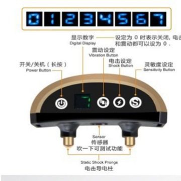 Pet supplies LED intelligent ultrasonic barking stop dog electric shock automatic dog training dog collar