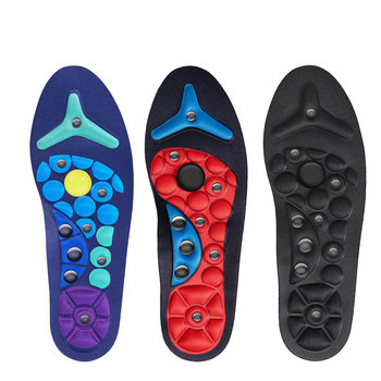 Amazon New Magnetic Massage Insoles Foot Magnetic Therapy Insoles Men's and Women's Cuttable Sweat-Absorbing Breathable Insoles