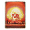 Customized Halloween Skull Tapestry Amazon Home Carpet Mat Cross-Border Jacquard Thread Blanket Background Wall Blanket Wholesale