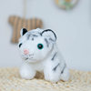 Cute Realistic Plush Tiger Pendant Zodiac Tiger Doll Tiger Plush Keychain Women's Backpack Decoration