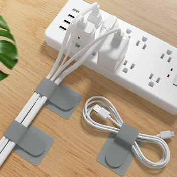 Self-Adhesive Cable Management Tape for Organizing and Securing Cables on Desktop Computers, Strong Self-Adhesive Cable Management Magic Tape