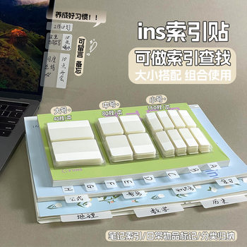 Pure White Pet Index Stickers Ins Style Simple White Transparent Sticky Notes Xiaohongshu Recommends Handwritten Card Index Stickers