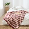 Scandinavian Household Products Bird Grid Knitted Blanket Throw Blanket Nap Blanket Sofa Towel Amazon Winnie Quilt