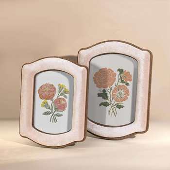 Cloth-Covered Photo Frame for Living Room, Study, Bedroom Decoration, Hollow Cross-Border Creative Simple Photo Display Frame Wholesale