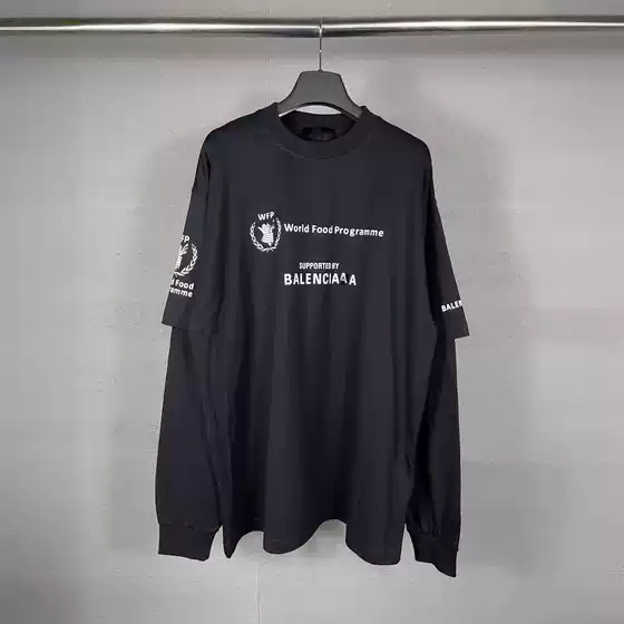 Correct Version High Version 25Ssb Home Wfp World Food Process Charity Limited Edition Long-Sleeved T-Shirt 2