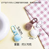 Cute fur ball keychain diy pendant candy color door buckle jewelry accessories imitation rabbit fur ball pendant wholesale