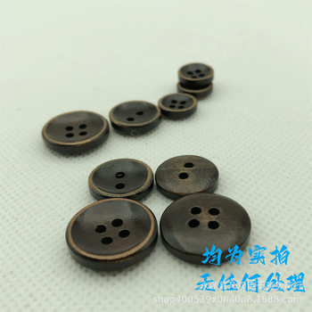 Factory Direct sales two-eye four-eye edging Wood buttons clothing shoes decoration buttons children's handmade buttons wholesale
