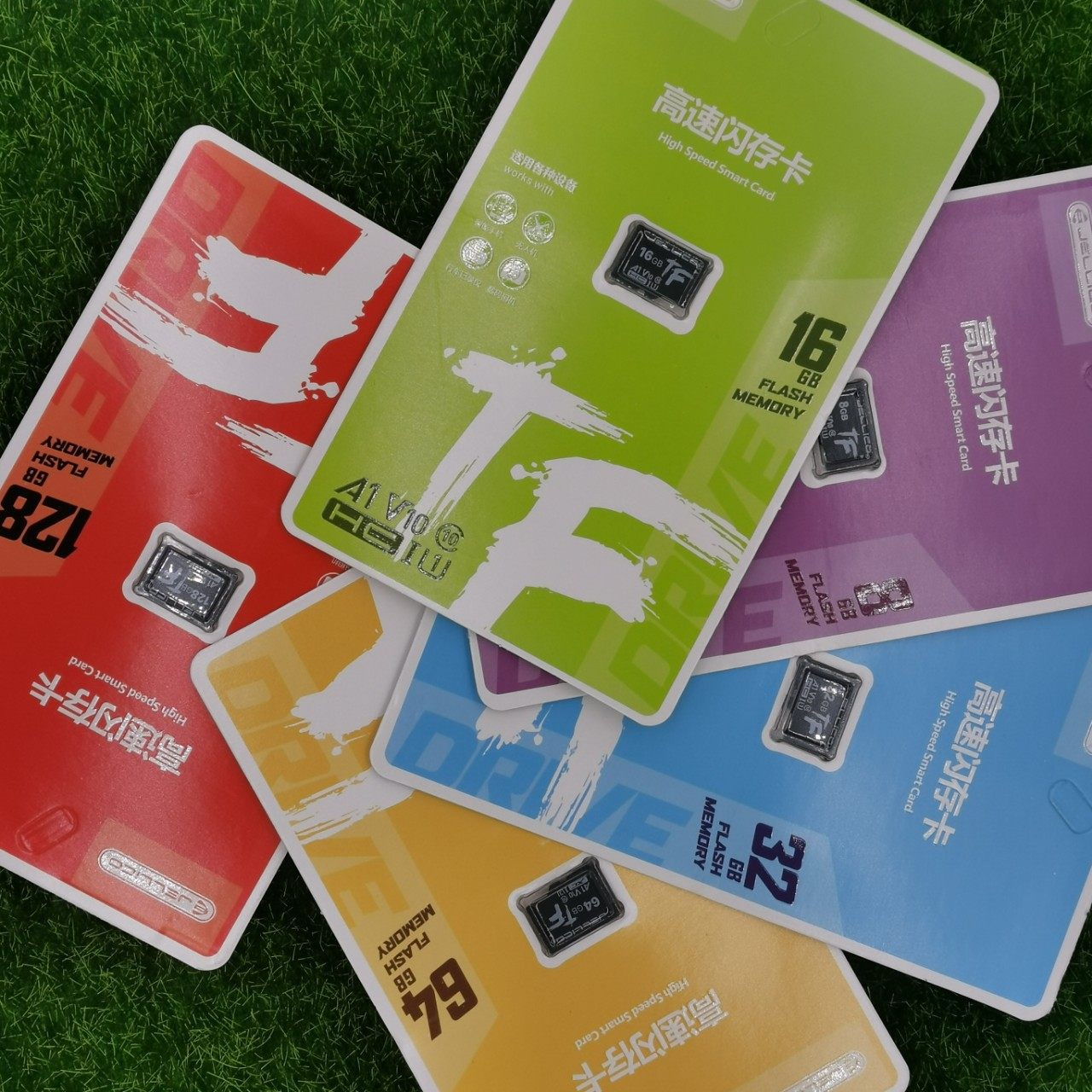 Jielico brand TF card for monitoring c10 driving recorder camera with fast storage memory card