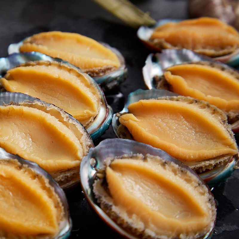 Frozen Shelled Abalone, Shelled Abalone Meat, Washed, Catering Seafood and Aquatic Products, 8 Pieces, Multiple Specifications, Extra Large Banquet Food
