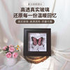 European and American Retro Glass Stereo Photo Frame Hollow Specimen Frame Butterfly DIY Mounted Display Frame 2cm Square Photo Frame