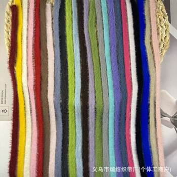 Autumn and Winter 1cm Imitation Mink Fur Webbing Lace Belt Clothing Bow Tie Sweater Factory Direct Sale