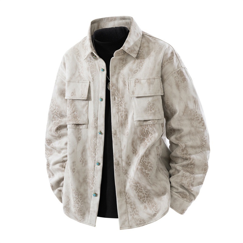 Áo Da Nam Hàng Mùa Xuân Thu Đông Phục Cổ Cổ Điển