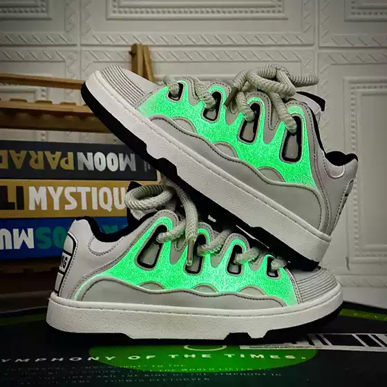 Xu Ling in stock National Tide Wind College x349 Luminous White Shoes Men's Niche Trendy Thick Bottom Couple Sports Shoes Women