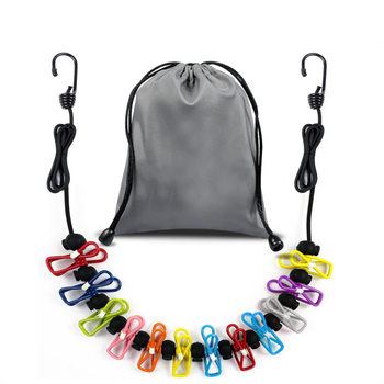 Labeling and Shipping Service, No-Drill Clothes Drying Rack, Travel Portable Windproof Latex Elastic Rope with Anti-Slip Buckle Clothesline