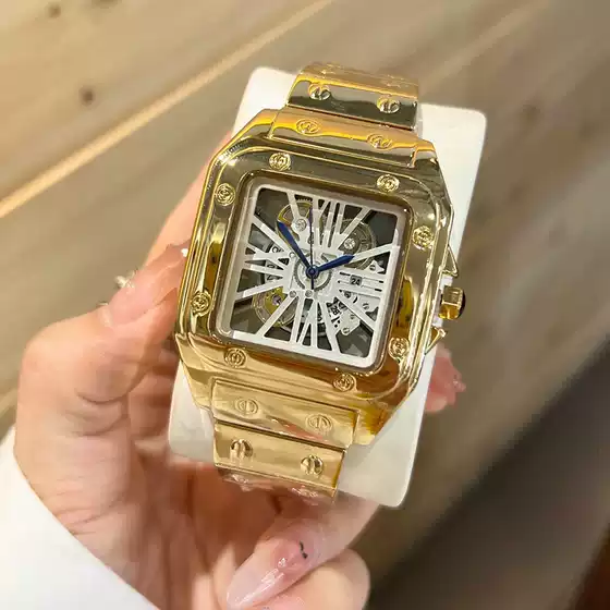 Kaidi Brand Factory Special Price Wholesale Men's Alloy Quartz Watch Hollow Transparent Bottom Men's Business Quartz Watch