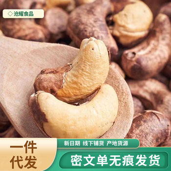 With skin cashew nuts wholesale 500g original bulk purple cashew nuts salt baked dried fruits Vietnam specialty snacks
