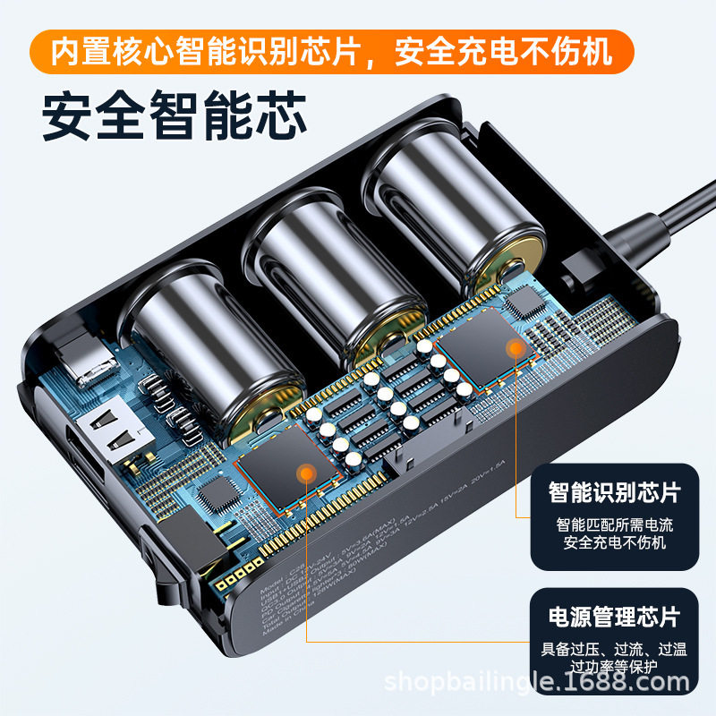 Car Charger One-To-Three Cigarette Lighter Conversion Plug Expansion Port Fast Charging Car Multi-Function Igniter Female Base