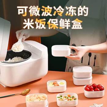 Multi-Grain Rice Repackaged Freezer Box Brown Rice Fat-Reduced Meal Quantitative Lunch Box Small Lunch Box Refrigerator Storage Crisper
