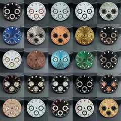 Modified Watch Accessories 29.5mm Literal Green Luminous Suitable for Vk63 Quartz Movement