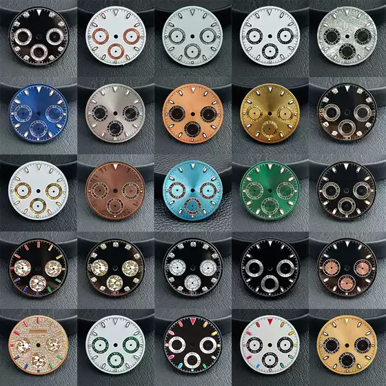 Modified Watch Accessories 29.5mm Literal Green Luminous Suitable for Vk63 Quartz Movement