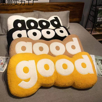 Long Pillow Good Sofa Home Bedside Decoration Cute Girl Sleeping Letter Plush Soft Lumbar Cushion
